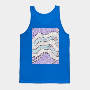 Abstract Spiral Egg Design Tank Top